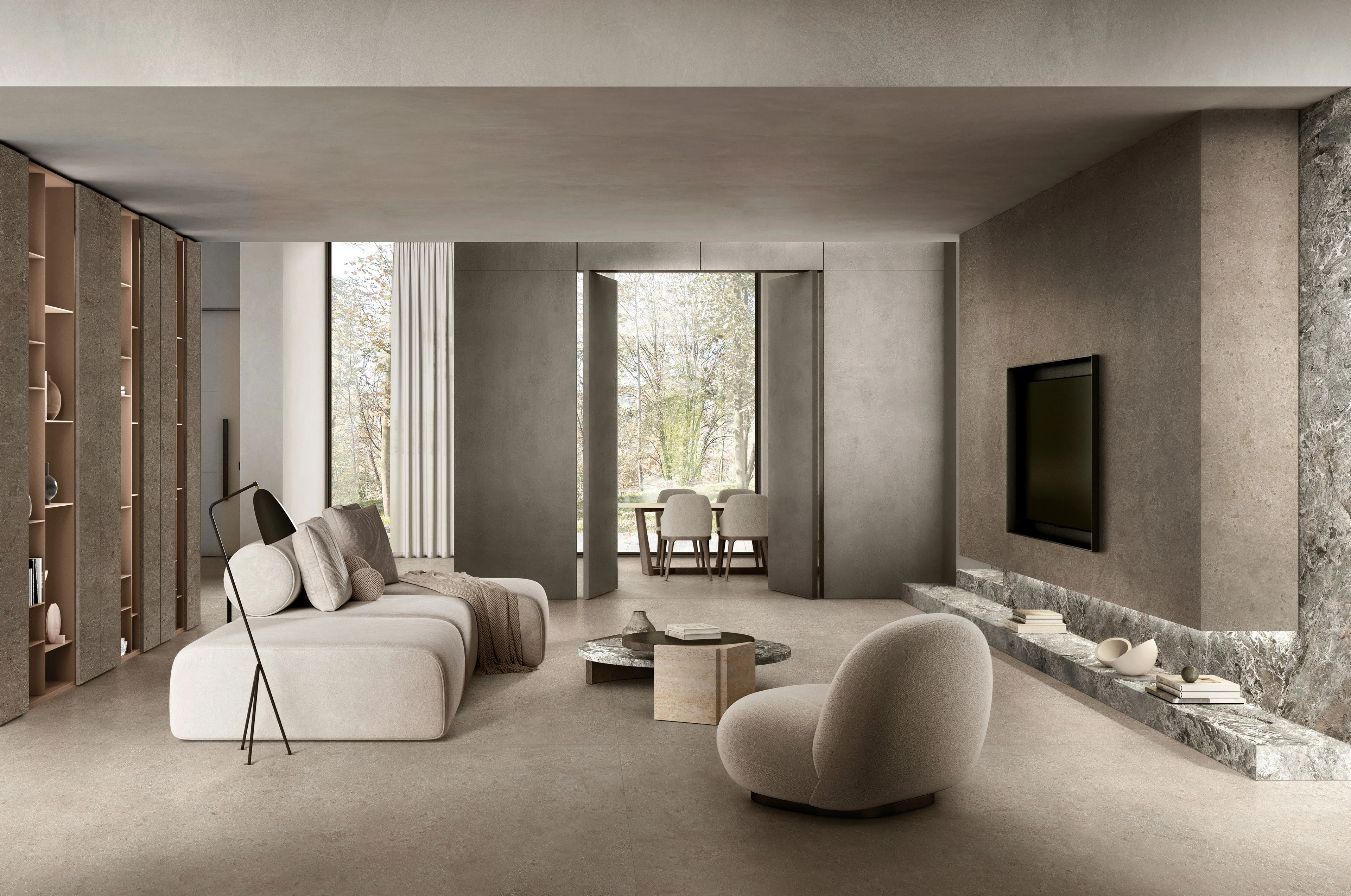 Flooring/cladding in stone-effect porcelain stoneware Authentic Luxe by Florim Ceramiche