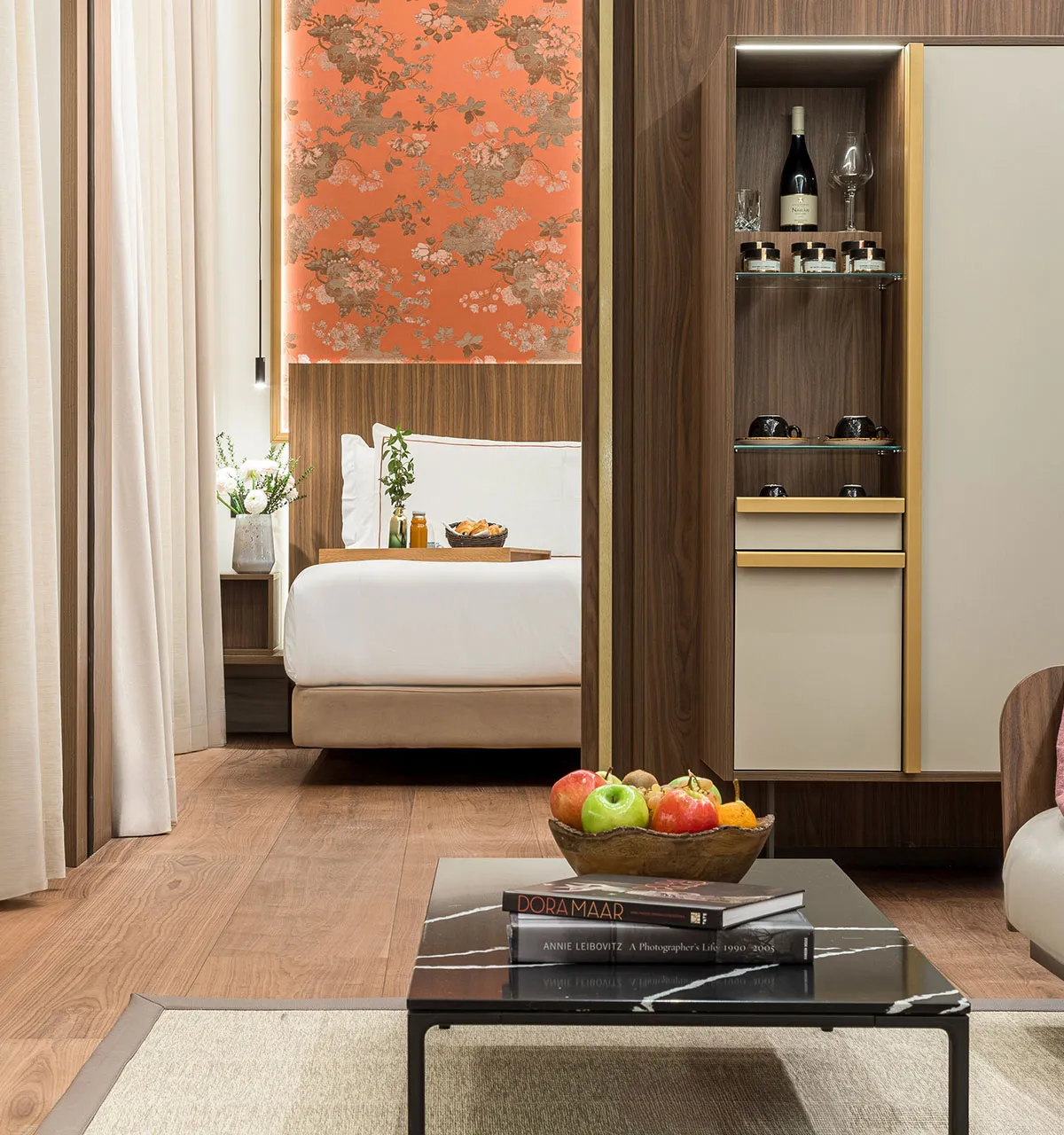 Project: Palazzo Cordusio Gran Meliá, Milan (2023) Collection: I Filati – Fabric-effect porcelain stoneware by Florim Ceramiche